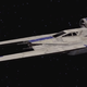 The U-Wing in its U-iest, S-Foil-locked flight mode.